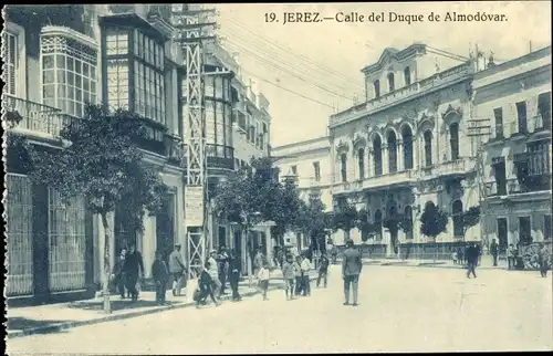 Ak Jerez de la Frontera Andalusien Spanien, Calle del Duque de Almodóvar