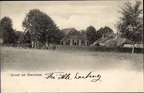 Ak Blaricum Nordholland Niederlande, Blick auf den Ort