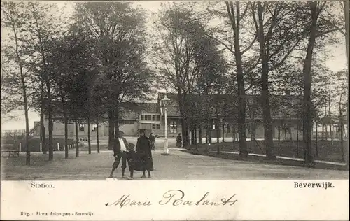 Ak Beverwijk Nordholland Niederlande, Station, Bahnhof