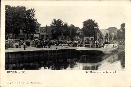 Ak Beverwijk Nordholland Niederlande, De Meer, Groentenmarkt