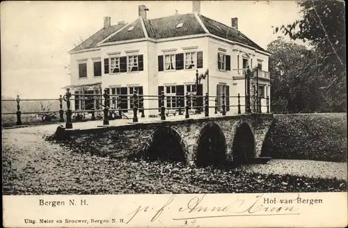 Ak Bergen Nordholland, Hof van Bergen