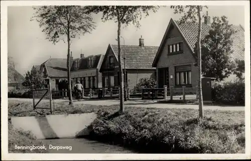 Ak Benningbroek Nordholland Niederlande, Dorpsweg