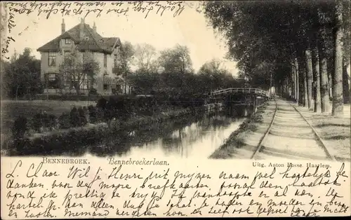 Ak Benningbroek Nordholland Niederlande, Bennebroekerlaan