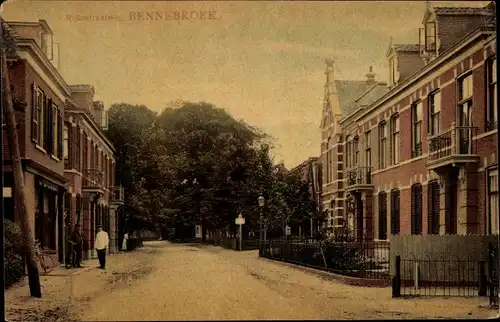 Ak Bennebroek Nordholland Niederlande, Rijksstraatweg