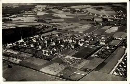 Ak Zwickau in Sachsen, Staatliches Krankenstift, Luftbild