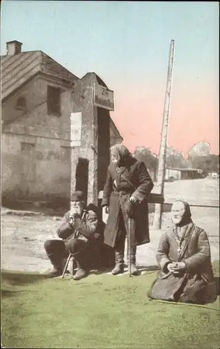 Ak Bettler aus Russisch Polen