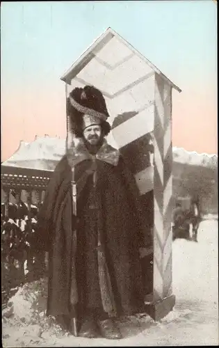 Ak Russische Garde, Russischer Soldat in Uniform