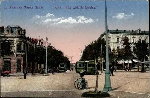 Ak Sofia Bulgarien, Rue Maria Louise