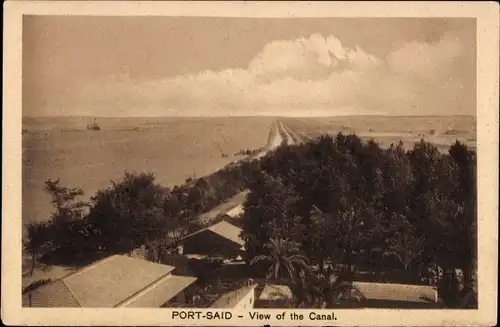 Ak Port Said Ägypten, The Suez Canal