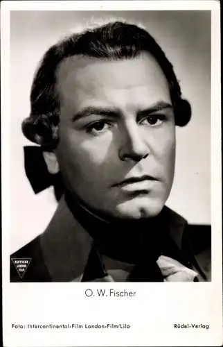 Ak Schauspieler O.W. Fischer, Portrait, Eine Liebesgeschichte