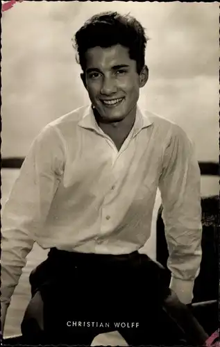 Ak Schauspieler Christian Wolff, Portrait