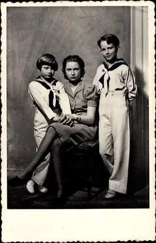 Ak Le Duc de Brabant, Princesse Josephine Charlotte, Prince le Liege, Baudouin, Albert