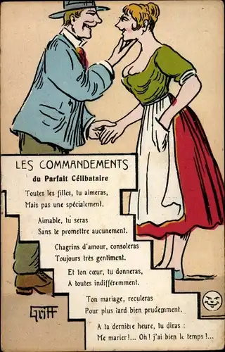 Künstler Ak Griff, Les Commandements du Parfait Celibataire