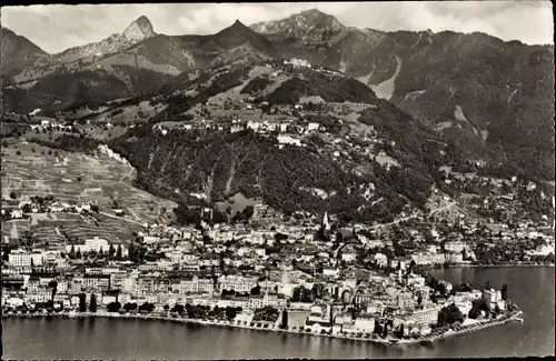 Ak Montreux Kanton Waadt Schweiz, Dent de Jaman et Rochers de Naye