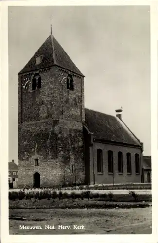 Ak Meeuwen Nordbrabant Niederlande, Ned. Herv. Kerk