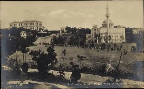 Ak Konstantinopel Istanbul Türkei, Palais Yildiz, Mosquée Hamidié