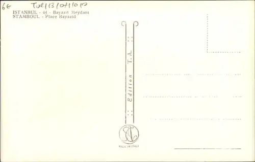 Ak Konstantinopel Istanbul Türkei, Place Bayazid