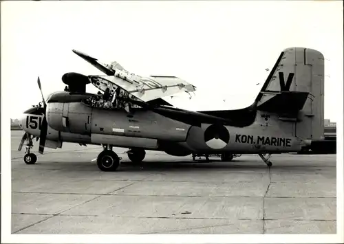 Foto Niederländisches Militärflugzeug, Kon. Marine, Grumman S 2