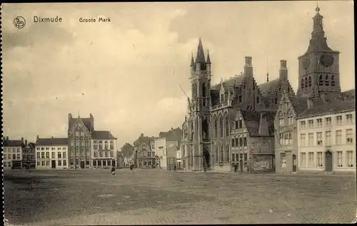 Ak Diksmuide Dixmude Westflandern, Groote Mark