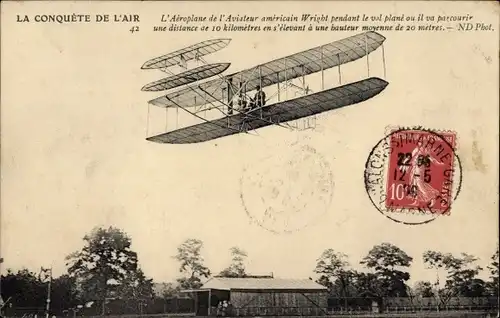 Ak La Conquete de l'Air, L'Aeroplane de l'Aviateur americain Wright, Flugpionier