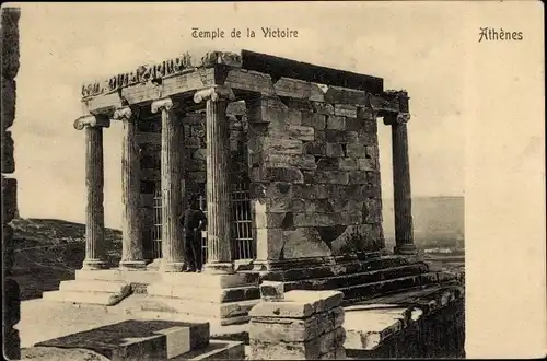 Ak Athen Griechenland, Temple de la Victoire