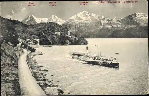 Ak Thunersee Kanton Bern, Beatenbucht