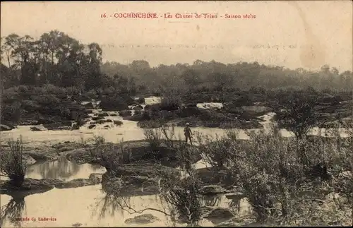 Ak Saigon Cochinchine Vietnam, Les Chutes de Trian