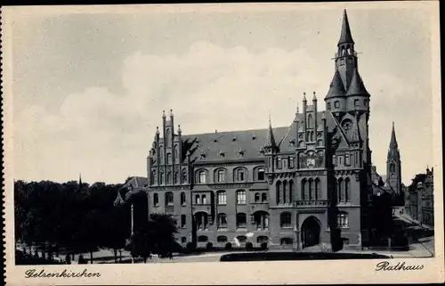 Ak Gelsenkirchen im Ruhrgebiet, Rathaus