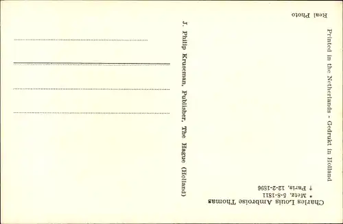 Ak Komponist Ambroise Thomas, Portrait