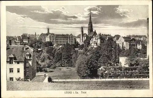 Ak Löbau in Sachsen, Teilansicht