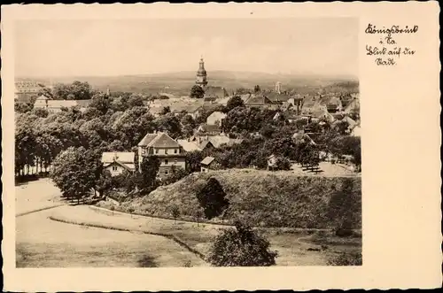 Ak Königsbrück in der Oberlausitz, Stadtpanorama