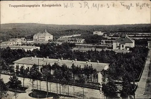 Ak Königsbrück in der Oberlausitz, Truppenübungsplatz, Baracken