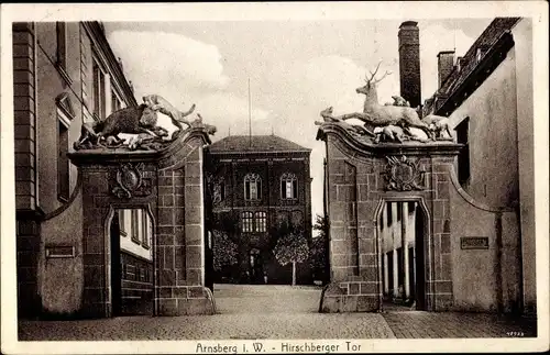 Ak Arnsberg im Sauerland Westfalen, Hirschberger Tor