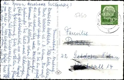 Ak Arnsberg im Sauerland, Schlossstraße und Glockenturm