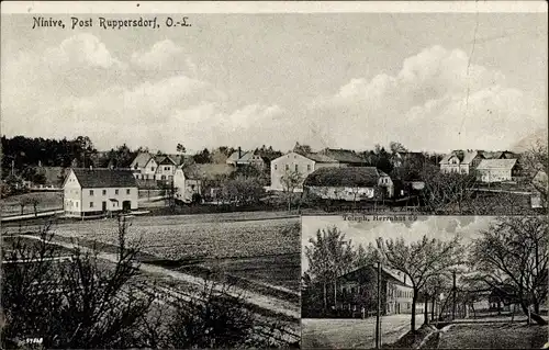 Ak Ninive Ruppersdorf Herrnhut in der Oberlausitz, Teilansicht