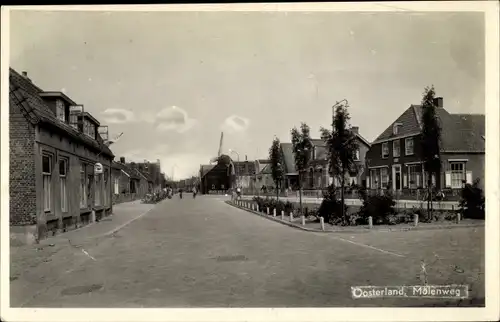 Ak Oosterland Zeeland, Molenweg