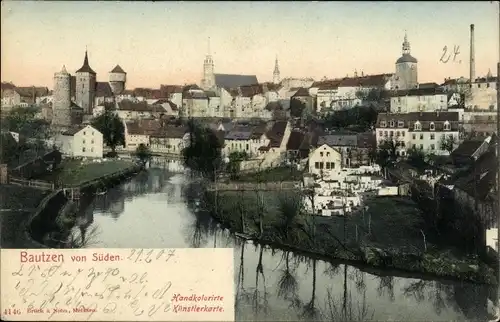 Ak Bautzen in der Oberlausitz, Stadtansicht