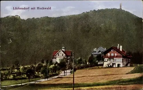 Ak Lückendorf Oybin Oberlausitz, Hochwald, Ortspartie