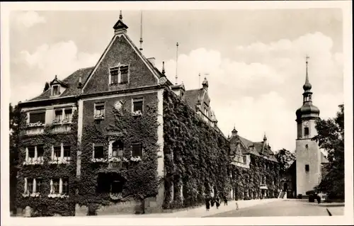 Ak Riesa an der Elbe Sachsen, Rathaus, Klosterkirche