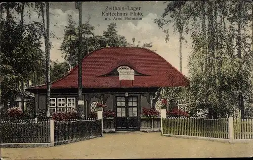 Ak Zeithain in Sachsen, Truppenübungsplatz, Lager, Kaffeehaus Finke