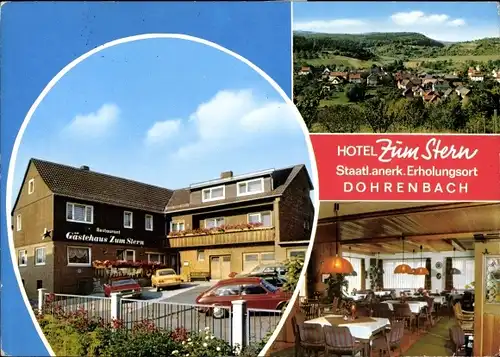 Ak Dohrenbach Witzenhausen an der Werra, Hotel Zum Stern, Inneres