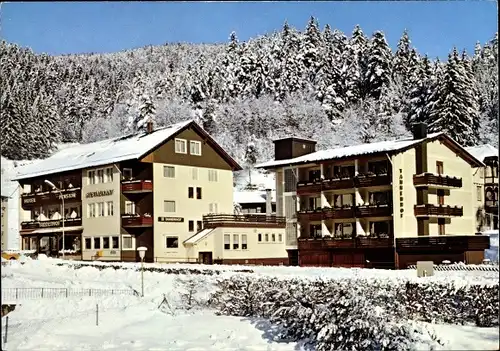 Ak Lauterbach im Schwarzwald, Hotel Tannenhof, Winter