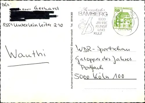 Ak Unterleinleiter in der fränkischen Schweiz, Gasthaus zur alten Post, Kegelbahn, Gesamtansicht