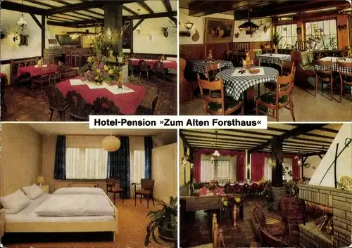 Ak Holzhausen am Reinhardswald Immenhausen in Hessen, Hotel-Pension Zum Alten Forsthaus