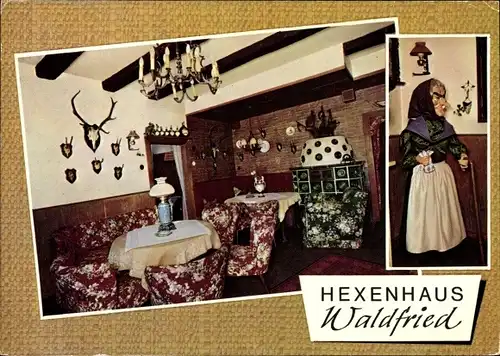 Ak Oberthulba in Unterfranken, Jagdhaus-Hexenhaus Waldfried