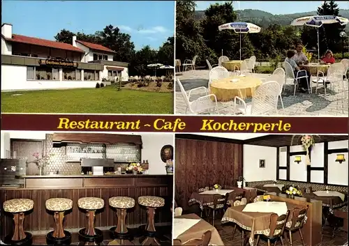 Ak Ingelfingen in Baden Württemberg, Restaurant-Cafe Kocherperle