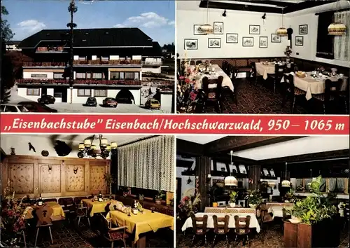 Ak Eisenbach im Schwarzwald, Restaurant Eisenbachstube, Inneres