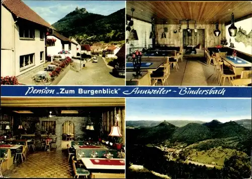 Ak Bindersbach Annweiler am Trifels Pfalz, Pension Zum Burgenblick, Panorama