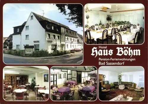 Ak Bad Sassendorf in Westfalen, Hotel Haus Böhm, Inneres