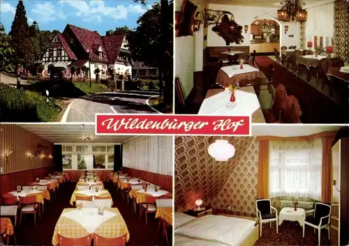 Ak Crottorf Friesenhagen Rheinland Pfalz, Schloss Krottorf Hotel-Restaurant-Cafe, Inneres